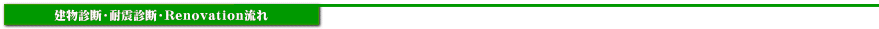 建築診断・耐震診断・Renovation流れ